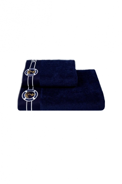 Soft Cotton Luxusní pánský župan s ručníkem a pupučemi MARINE MAN v dárkovém balení Tmavě modrá M + papučky (40/42) + ručník + box