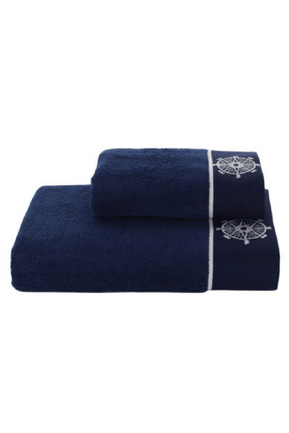 Soft Cotton Dárkové balení županu, ručníku a osušky MARINE LADY Tmavě modrá S