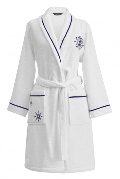 Soft Cotton Dárkové balení županu, ručníku a osušky MARINE LADY Tmavě modrá XL