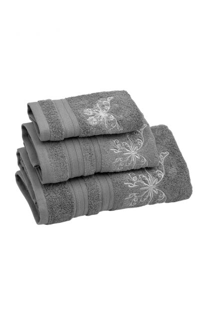Soft Cotton Osuška a ručníky BUTTERFLY v dárkovém balení Světle modrá Sada (ručník 30x50cm, 50x100cm, osuška 70x140cm)