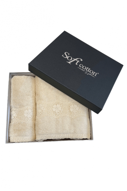 Soft Cotton Dárkové balení ručníků a osušek STELLA v luxusním dárkovém boxu
