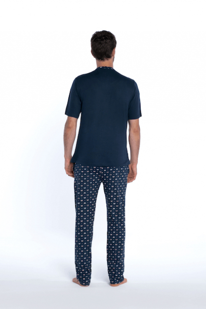 GUASCH Pánské pyžamo TOMAS Tmavě modrá XL